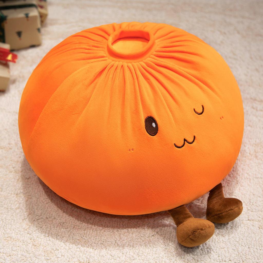 Creative Soft Baozi Plush Pillow With Pp Cotton Filling For Kids And Adults