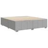 Bed Frame without Mattress Light Grey 200 x 200 cm Fabric