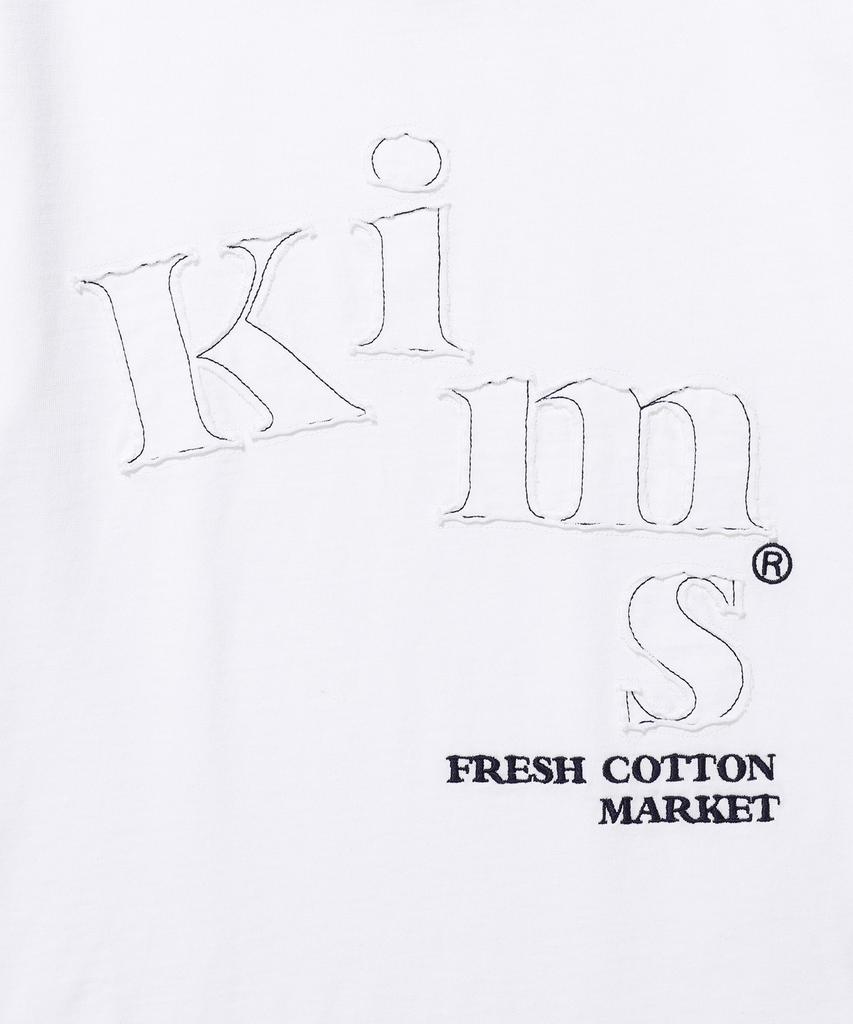 Kimseupeulesikoteunmakes Messy Single Applique Tee White