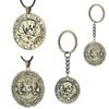 Fashion Uncharted 4 Drake Skull Necklace Mens Game Jewelry Leather Rope Cord Chain Charm Pendant Keychain Gifts
