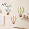 Wood Wall Art for Baby 3Pcs Cute Hot Air Balloon Wooden Decor Cloud Banner Nursery Pennant Hanging Hanging Playroom Background Kids Bedroom Decor