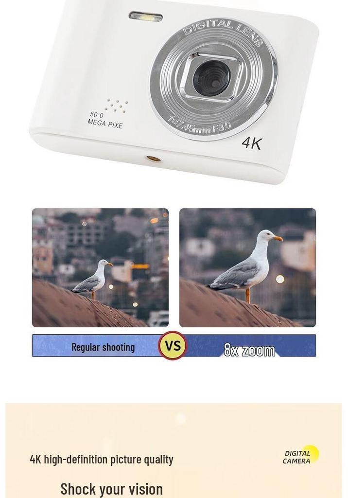 Retro D04 CCD Digital Camera: Multifunctional, Portable, Ideal for Students and Travel.