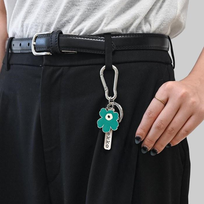 Marimekko Keychain Hook Keyring Unikko Turquoise Puhallus II Unikko 094173 610