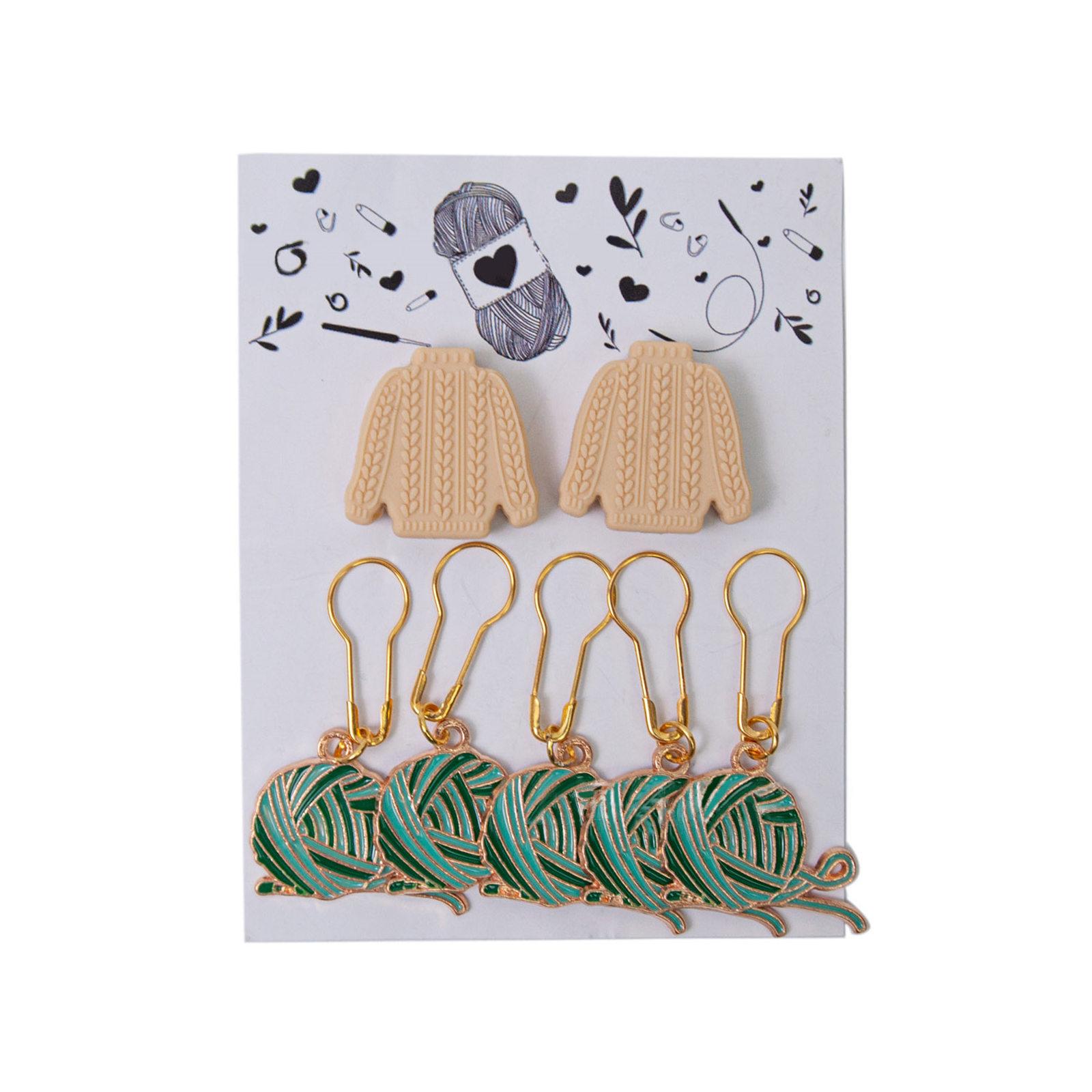 

Маркер для сшивания Charm Фиксирующий маркер для сшивания Защитные насадки для спиц Фиксирующий маркер для сшивания 4