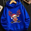 Christmas Autumn/Winter Fashion Casual Hoodie Meets Shirt, Cute Small Animal Print, Comfortable Warm Hoodie