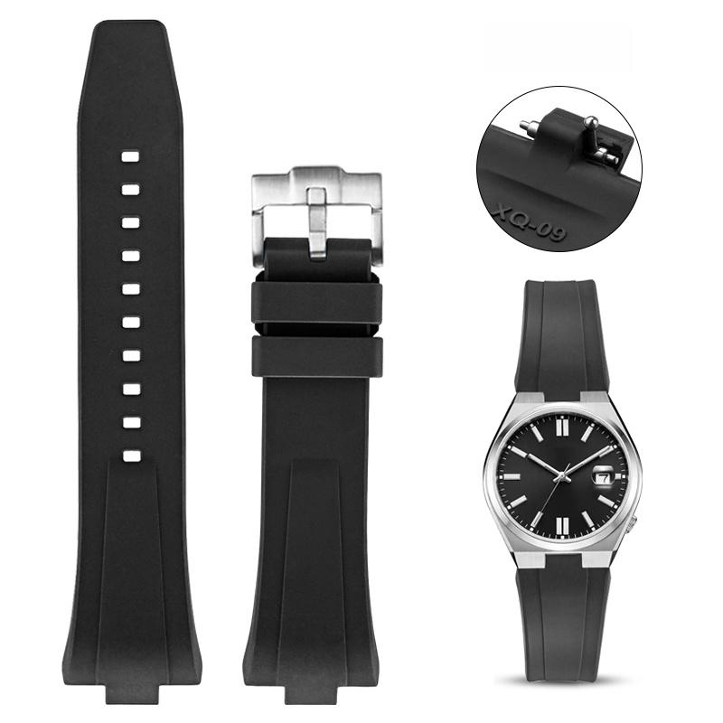 

Фторкаучуковий ремінець для годинника Citizen NJ0150 NJ0151 0155, 9 мм, Quick Release, FKM, Спортивний, Водонепроникний браслет 9mm чорний