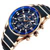 Fashion Men'S High Definition Luminous Watch Student Men'S Multi-Functional Six-Pin Waterproof Belt Quartz Watch