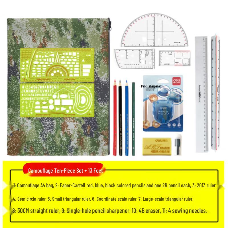 Xuefeng Fox Topographic Mapping Tactical Ruler Set