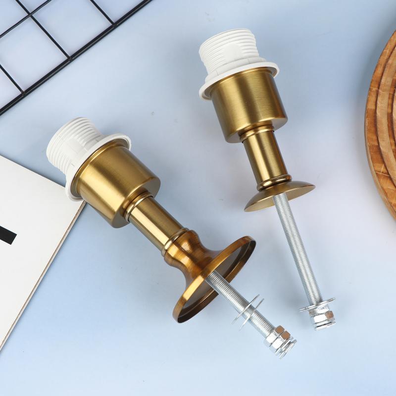 New 1PCS Iron Metal Desk Lamp Holder Fixed Base E27 Screw Lamp Mouth DIY Lighting Accessories