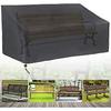 Seater Garden Bench Cover, Outdoor Patio Bench Cover Dustproof, Waterproof, Windproof, Oxford Fabric, Protective Cover for Sofa (134x66x89cm)