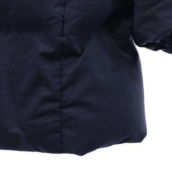 UNIQLO Long sleeve seamless down coat L Navy system hood Women Used