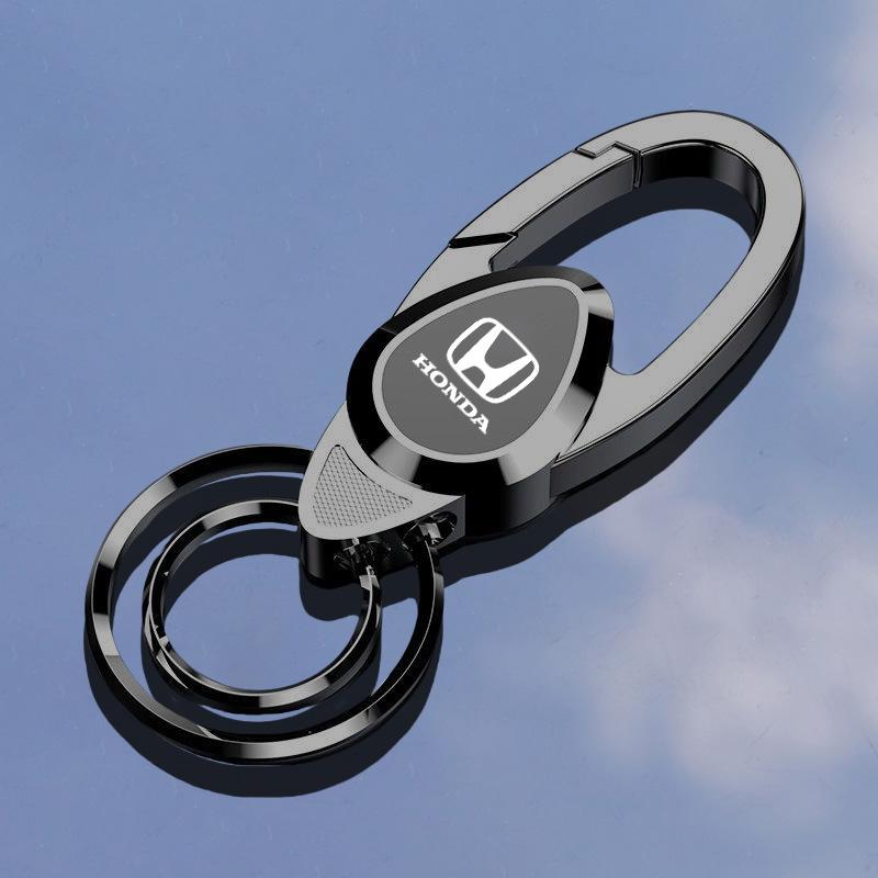 Metal Car Keychain Key Chain Decoration Pendant For Honda Mugen Jazz Insight Freed Fit CRV Civic Accord City Keyring Accessories LK6