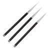 3pcs Nail Art Liner Brushes Home Salon Portable Nail Painting Drawing Design Brush Set