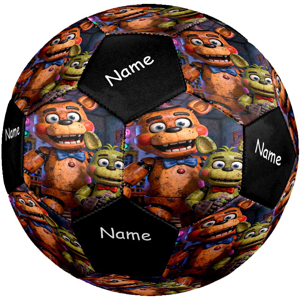 Custom Name Freddy Theme Size 5 Soccer Ball, Suitable for Both Indoor and Outdoor Matches, a Gift Suitable for Everyone.