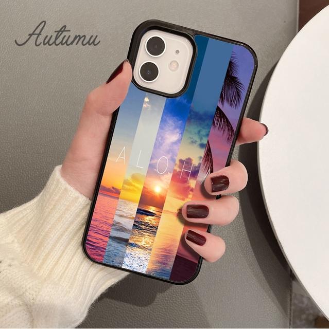 Surfing Hawaii Paradise Phone Case for iPhone 11 12 13 14 Pro Max mini XR XS SE 2020 7 8 Plus Samsung Galaxy S21 S22 shell