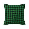 Nordic Fall Vibrant Houndstooth Pattern Cushion Cover Velvet Elegant Dogstooth Style Throw Pillow Case Decoration