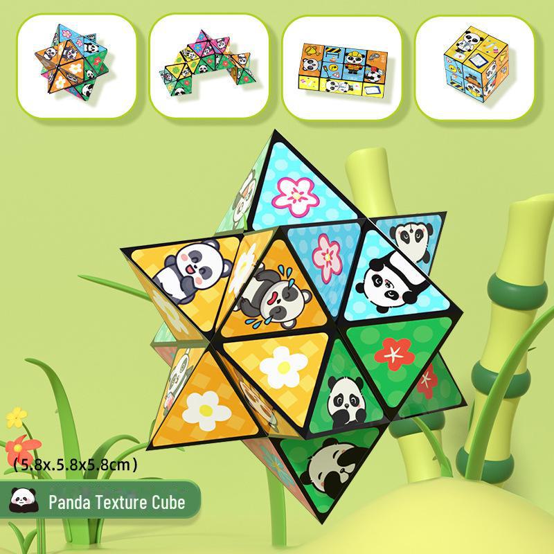 Panda Magic 3D Infinite Folding Cube - Children's Educational Geometric Toy