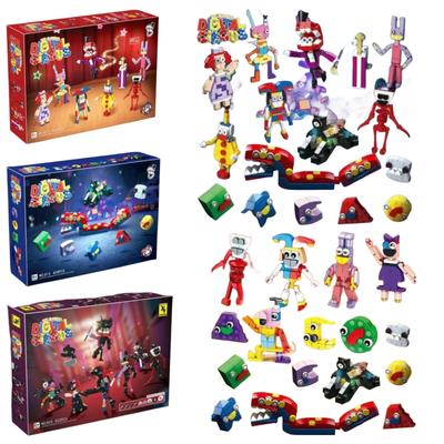 Elegante Box Heiß Der Erstaunliche Digitale Zirkus Pomni Jax Joker Hase Baustein Set DIY Modell Spielzeug Kinder Geburtstag 2024 Geschenk