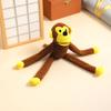 Interactive Monkey Plush for Dogs Cats Soft Bite-Resistant Chew Toy with Sound Pet Anxiety Relief Toy for Teeth Cleaning And Teething