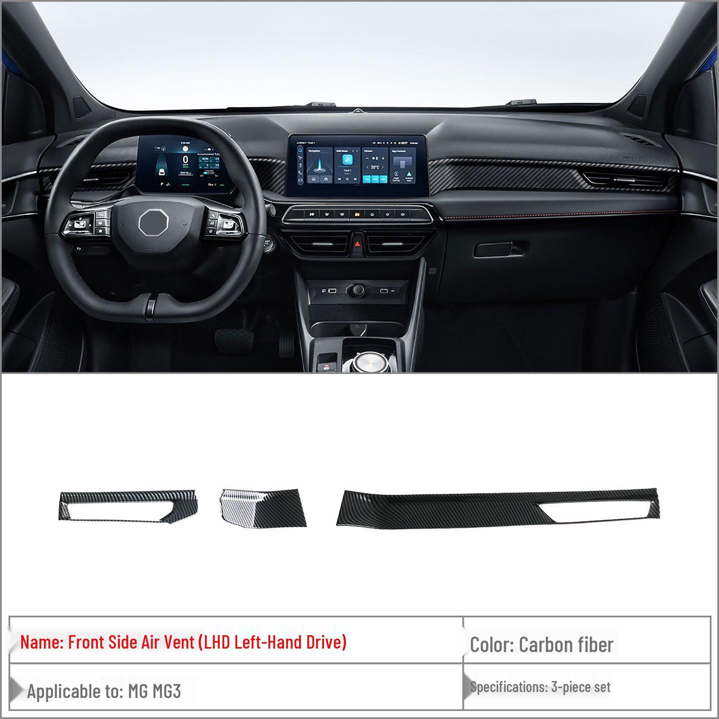 2024 MG3 Front AC Vent Trim & Center Console Decorative Panel Upgrade