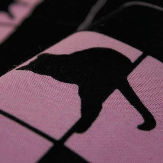 Dyeing Anbo Hand Towel Reddish Authentic Dyed Cotton Tokuoka Made In Japan 35cm X 100cm "NEKONEKO Purple" 100%