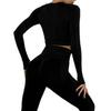 European & American Seamless Long-Sleeve Quick-Dry Yoga Top