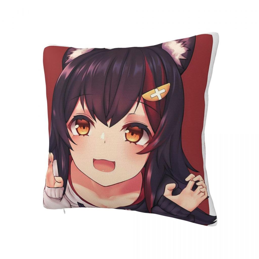 Ookami Mio Pillow Case Vintage Pillow Cover Square Graphic Cushion Cover Pillowcases For Sofa Home Decorative