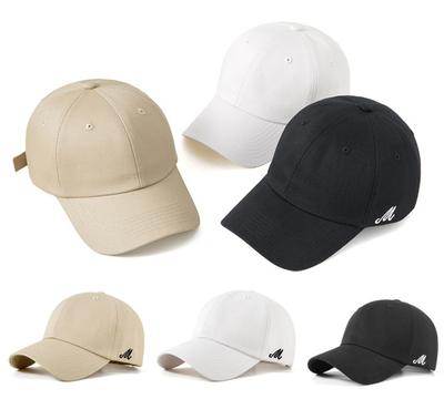 Men's and Women's Basic Design M Embroidered Ball Cap