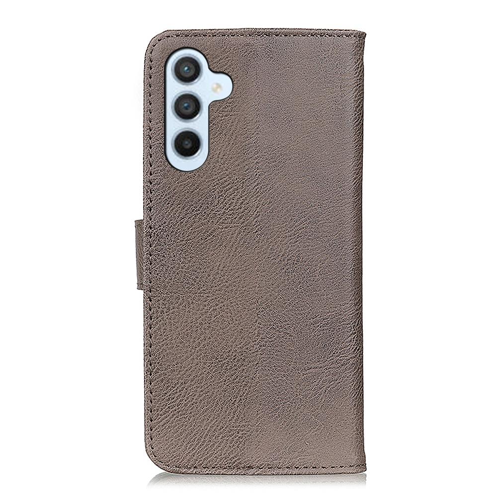 KHAZNEH For Samsung Galaxy S25 FE Wallet Case Cowhide Texture Leather Flip Phone Cover