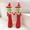 Breathable Christmas Magnetic Stocking With Hands Cartoon Xmas Socks Long Tube Hose Socks  Summer