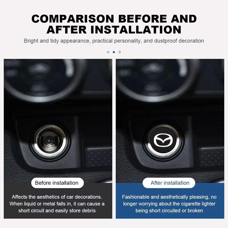 Car Cigarette Lighter Plug Waterproof Cover Protective Case Dust Cover For Mazda 3 6 CX5 2 CX3 CX9 MX5 RX8 Axela Accessories