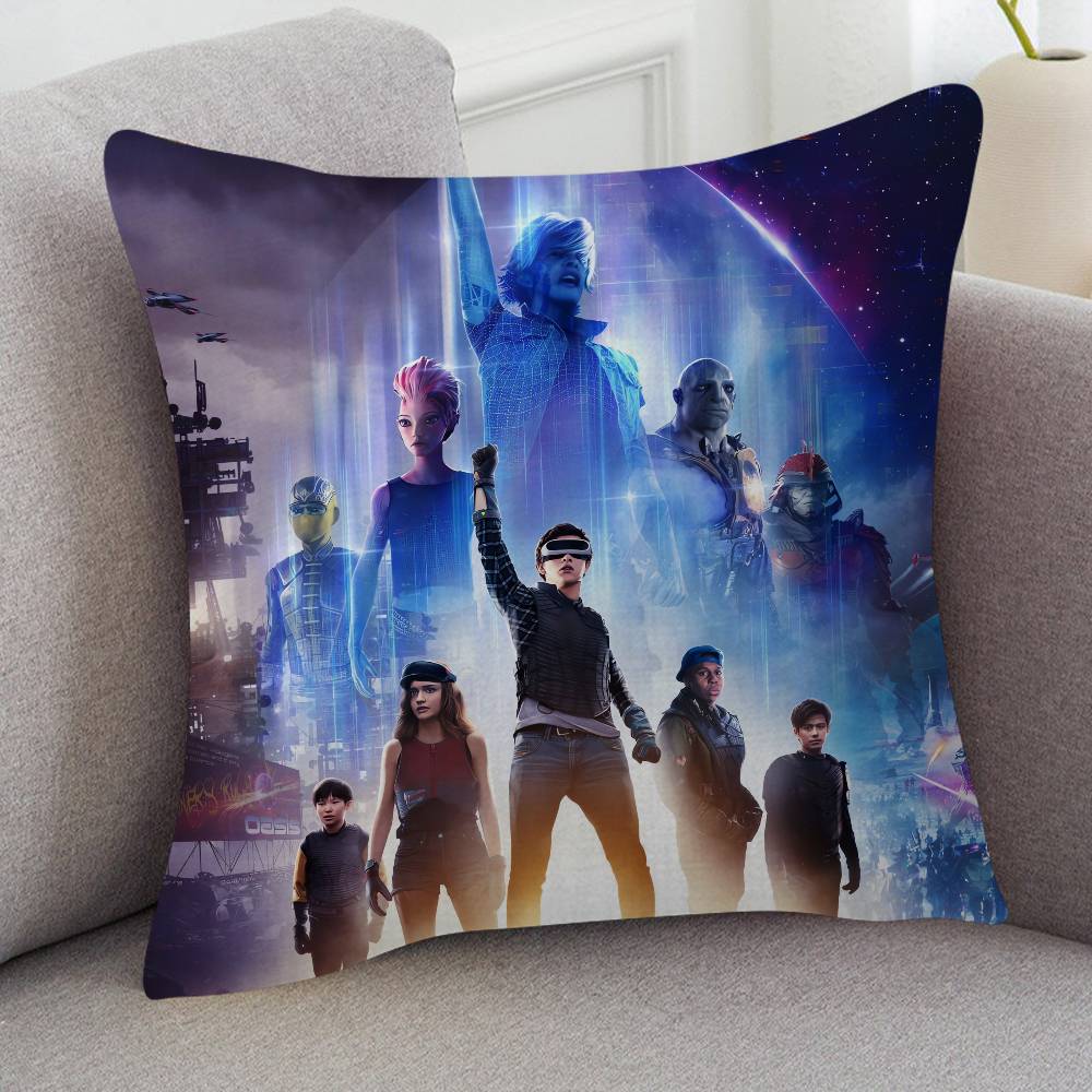 Movie Ready Player One Cute Cartoon Twodimensional Pillowcase Bedroom Sofa Cushion Cover Nap Pillow Cover