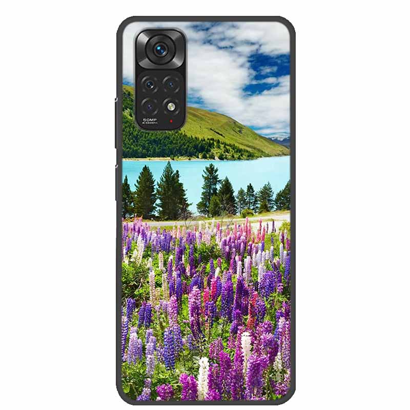For Redmi Note 11 Cases Note11s Painted Soft TPU Silicone Phone Cases for Xiaomi Redmi Note 11 Pro 5G Cover Coque Note11s 4G Bag