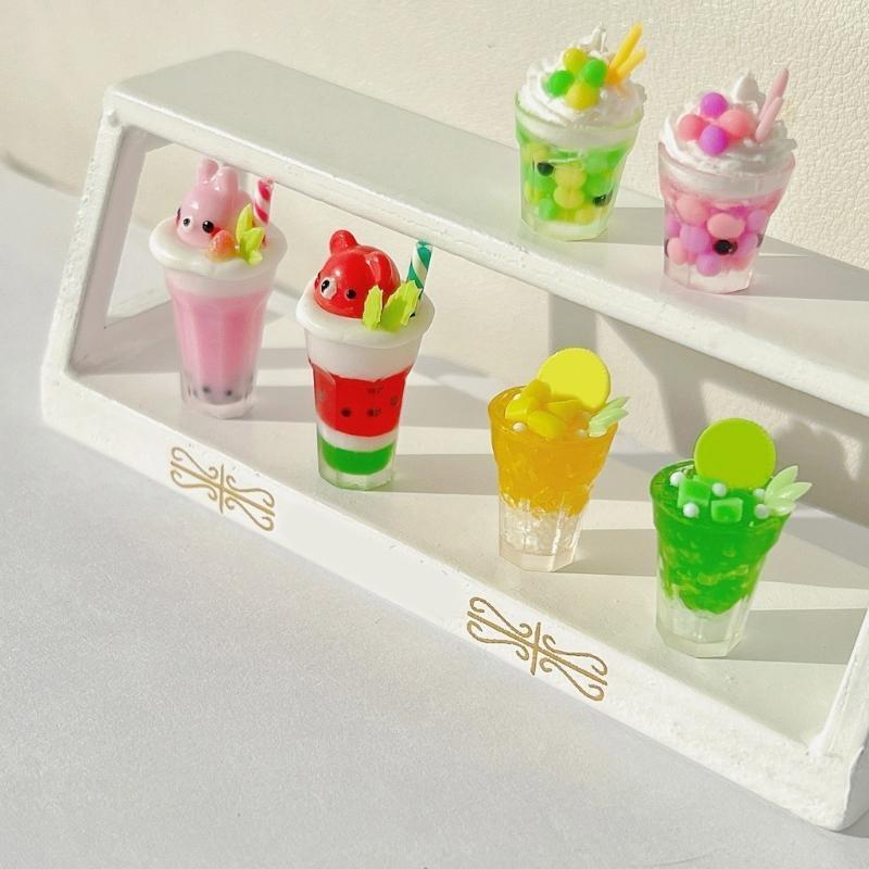 Silicone Mould Miniature Dollhouse Glass Mini Water Cup DIY UV Resin Mold Kitchen Decor Doll Accessories