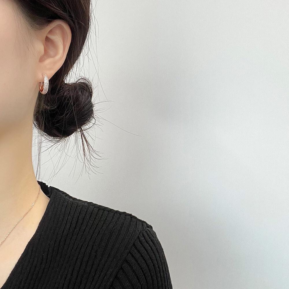 Dieuamour 14K Gold Pin Ane One-Touch Earrings