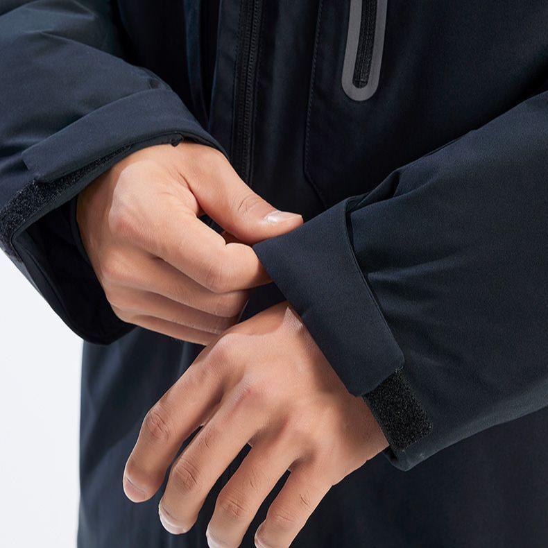 Asics Zippered Hooded Fashion Warm Drop Shoulder Long Sleeve Down Jacket Men Jacket Black 2031E449-001