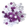 100pcs Hair Dreadlocks Beads Different Colors Hair Braiding Beads for Hair Beard Decoration AccessoriesWhite Purple