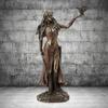 Goddess Statue Decorative Delicate Antique Brass Celtic Resin Craft Sculpture Figurine for Home