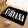 A-N-Nirvana-Rock Band Anime Floor Mat Floor Mat Soft Flannel Non-Slip Door  Rug for Living Room