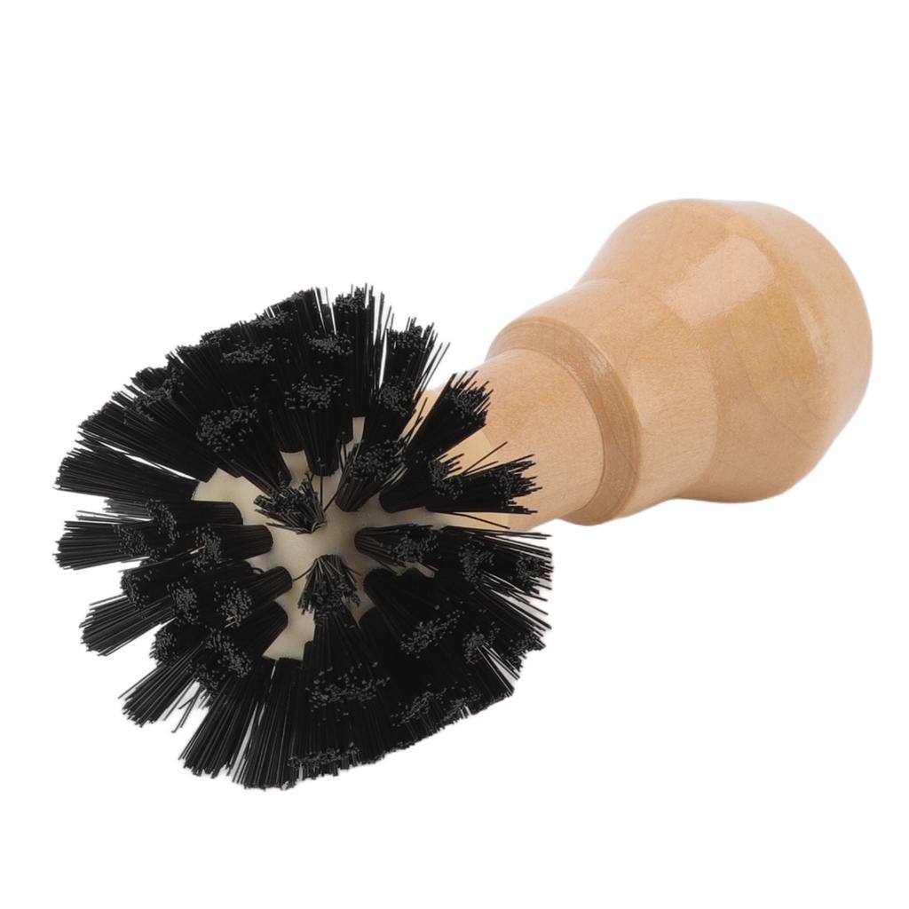 Portafilter Cleaning Brush Professional Portable Coffee Tamper Cleaning Brush with Wooden Handle for Kitchen Tool