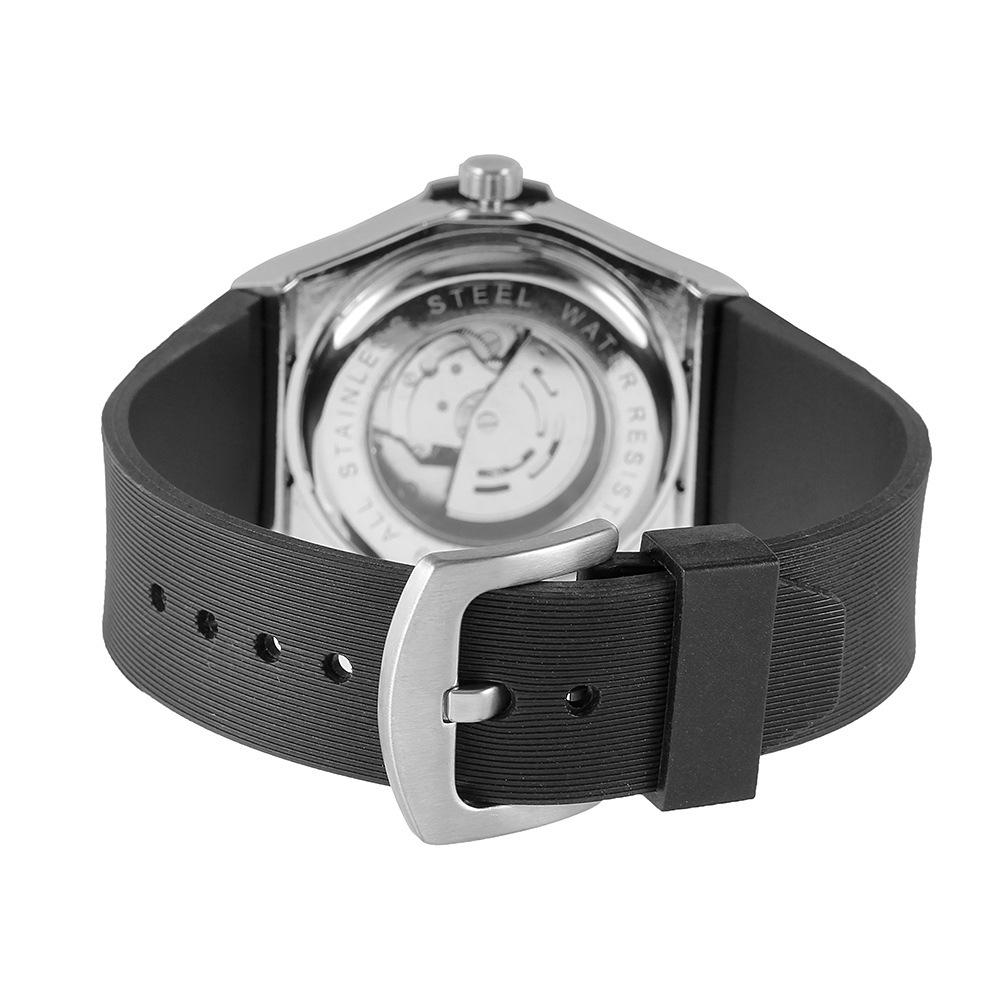 Jaragar Men'S Fashion Casual Rubber Calendar Fully Automatic Mechanical Watch