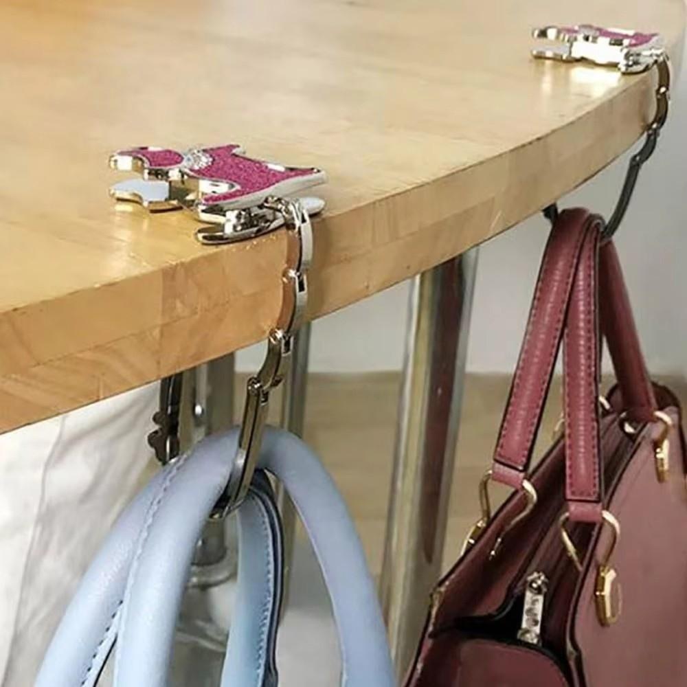 Foldable Cat Handbag Hook Lovely Design Folding Bag Hook NEW Table Edge Hook Home Decoration