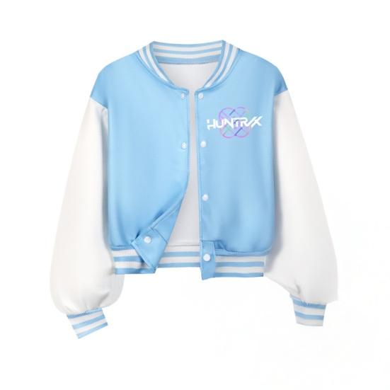 Giacca da Baseball per Bambini Cappotto Foderato con Bottoni a Contrasto Cappotto Leggero Maniche Trapuntate Strisce Primavera
