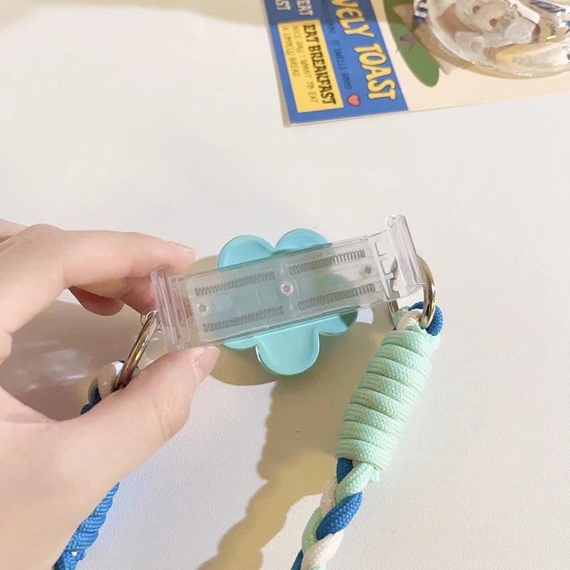 1pcs Flower Back Clip - Neck Strap, Universal Phone Case Hanging Rope, Diagonal Cross Phone Chain, Jewelry Accessory