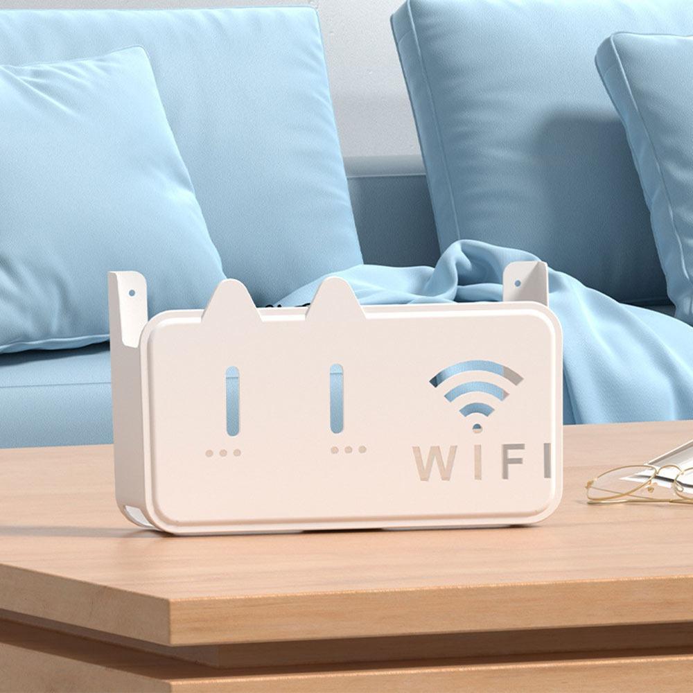 Wall Mounted TV Set Top Box Large Capacity Storage Box New Router Shelf