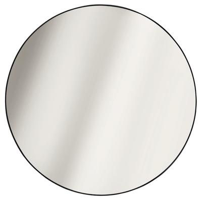 Navira ROUND MIRROR BLACK METAL FRAME 55cm