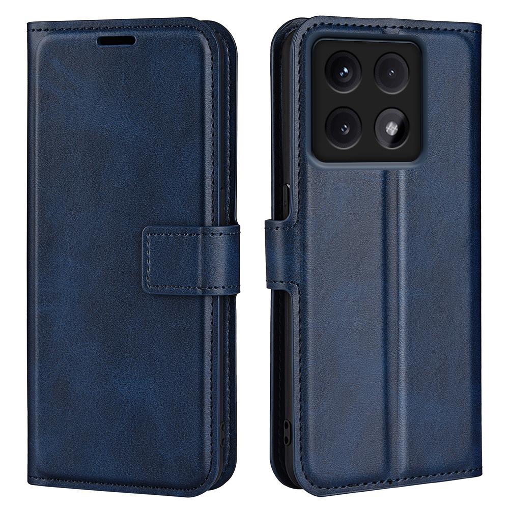 For Xiaomi 14T Pro Stand Case Anti-Scratch Calf Texture Leather Phone Cover