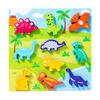 Wooden Children'S Early Education Puzzle Creative Velcro Three-Dimensional Puzzle Building Block Car Animal Puzzle