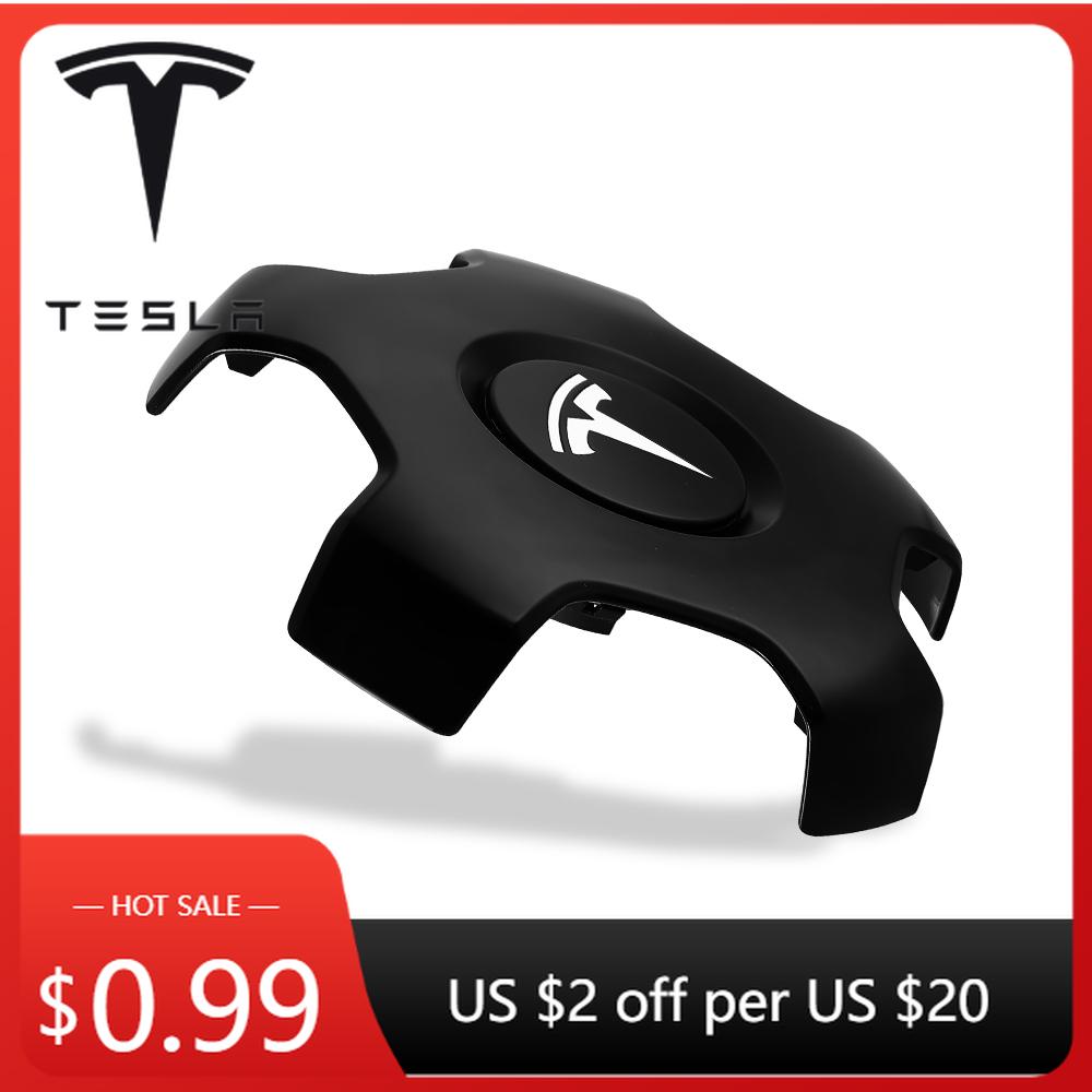 Car Sticker 2025 Hot 4Pcs 180MM Car Wheel Center Caps Tyre Rim Hub Cover Decorative Accessories for Tesla Model 3 2017 2018 2019