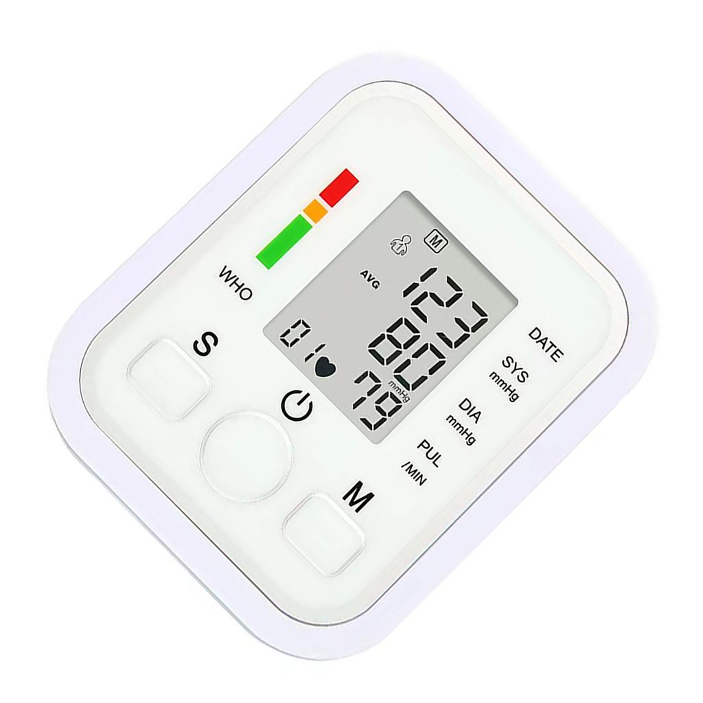 Haushalt Elektronisches Arm-Sphygmomanometer Hintergrundbeleuchtung Blutdruckmessgerät Monitor Englisch